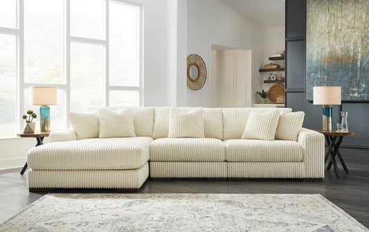 Sofá seccional Lindyn de 3 piezas con chaise longue