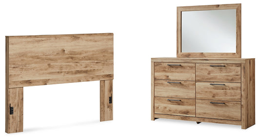 Cabecero Hyanna Queen con tocador con espejo