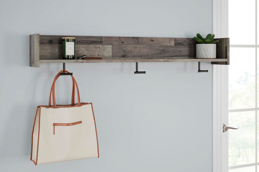 Perchero de pared Neilsville con estante