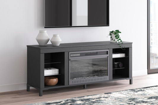 Soporte de TV Cayberry con chimenea