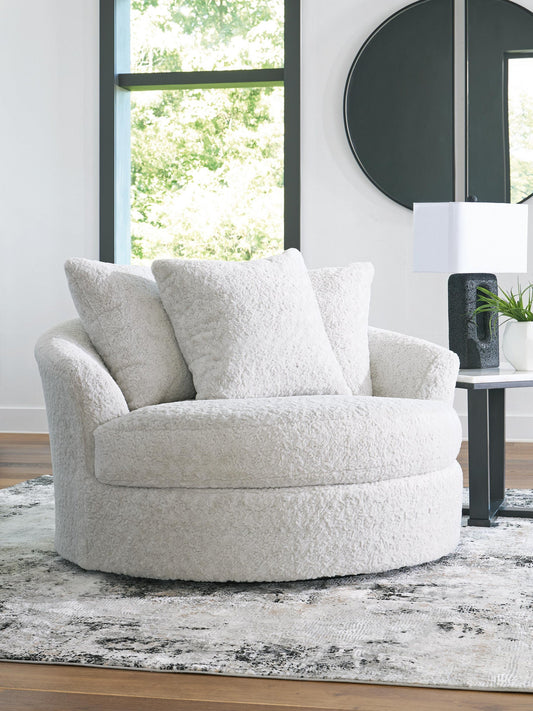 Sillón giratorio extragrande Cuddle Plush