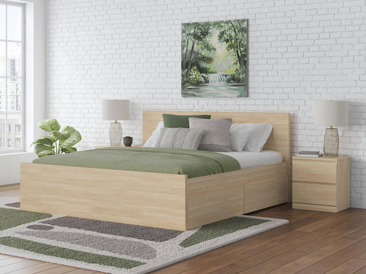 Cama Onita Queen con plataforma y 2 compartimentos laterales