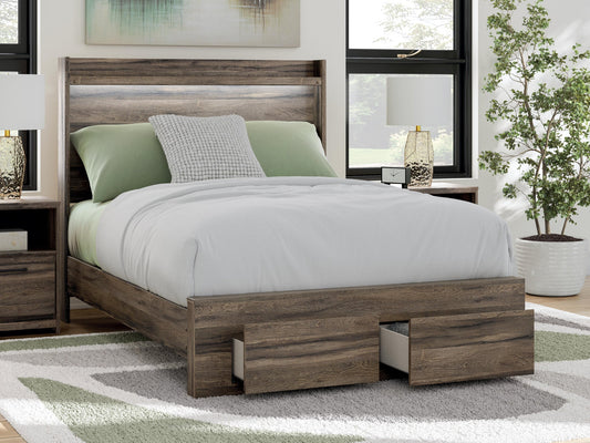 Cama Elbrim con almacenamiento y panel completo