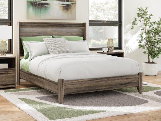 Cama Elbrim Queen con panel