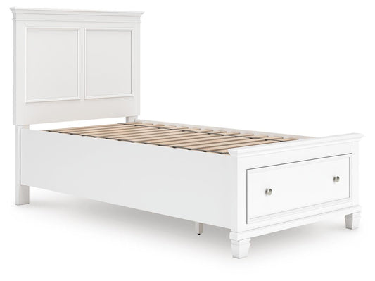 Cama con almacenamiento de dos paneles Fortman