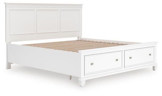 Cama con almacenamiento Fortman King Panel