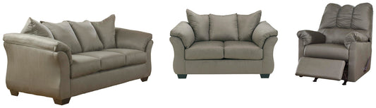 Sofá, sofá de dos plazas y sillón reclinable