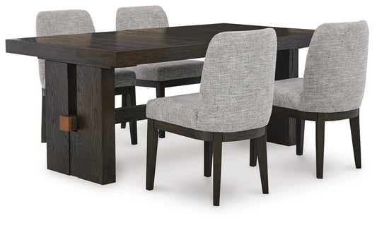 Mesa de comedor Burkhaus y 4 sillas