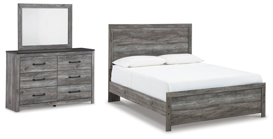 Cama Bronyan Queen con cabecero y tocador con espejo