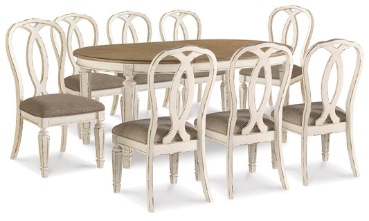 Mesa de comedor Realyn y 8 sillas