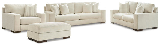 Sofá, sofá de dos plazas, sillón y otomana Maggie