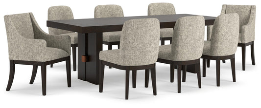 Mesa de comedor Burkhaus y 8 sillas