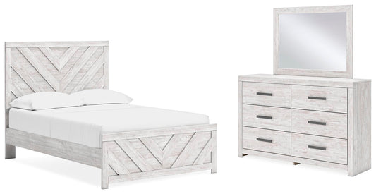 Cama Cayboni de dos camas con tocador con espejo