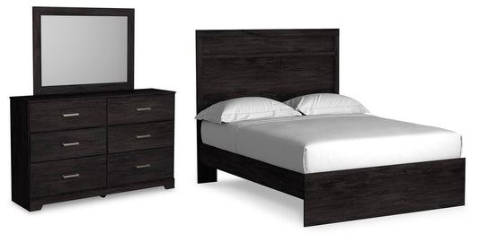 Cama Belachime de dos camas con cabecero y tocador con espejo