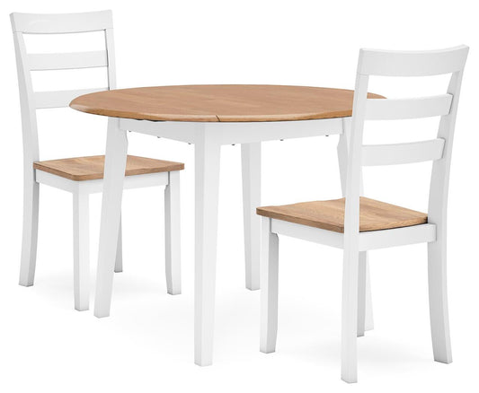 Mesa de comedor Gestaven y 2 sillas