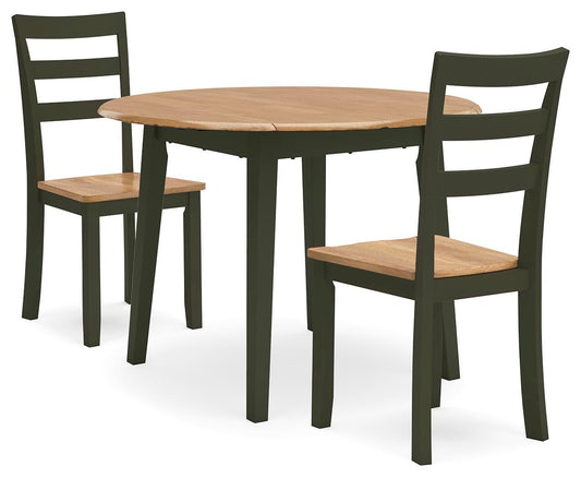 Mesa de comedor Gestaven y 2 sillas