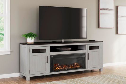 Soporte de TV Darborn de 88" con chimenea eléctrica