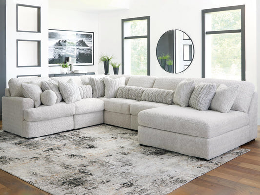 Sofá seccional Cuddle Plush de 6 piezas con chaise longue