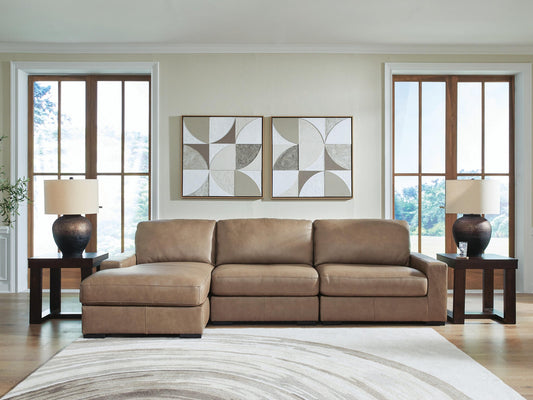 Sofá seccional de 3 piezas Veronella con chaise longue