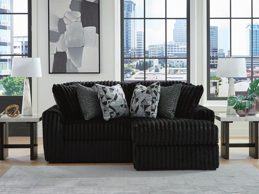 Sofá seccional de 2 piezas Midnight-Madness con chaise longue