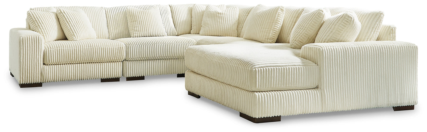 Sofá seccional Lindyn de 5 piezas con chaise longue