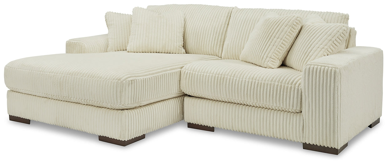 Sofá seccional Lindyn de 2 piezas con chaise longue