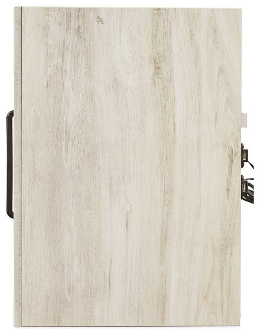 Mesita de noche Cambeck de dos cajones