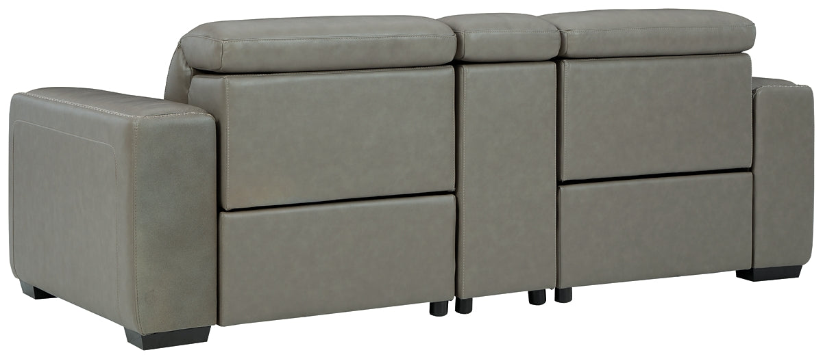 Sofá seccional reclinable eléctrico de 3 piezas Correze