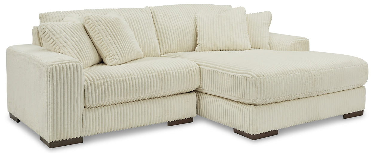 Sofá seccional Lindyn de 2 piezas con chaise longue