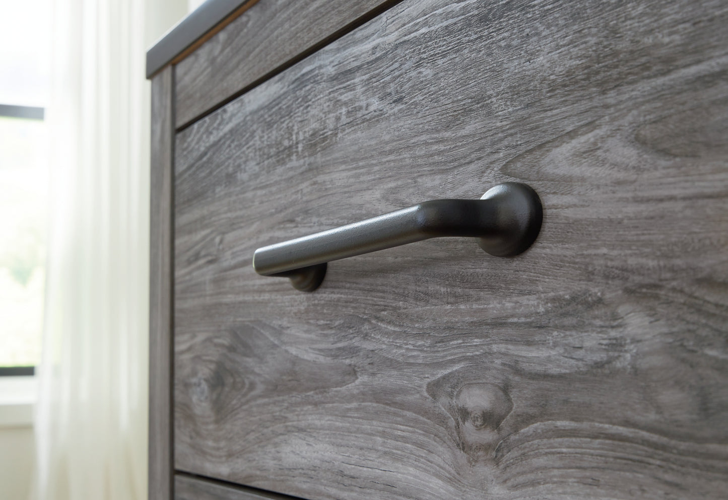 Mesita de noche Bronyan de dos cajones