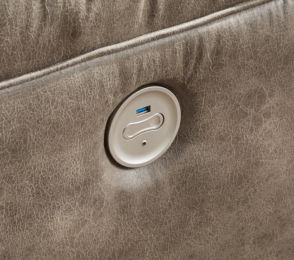 Sofá seccional reclinable eléctrico de 4 piezas Ravenel