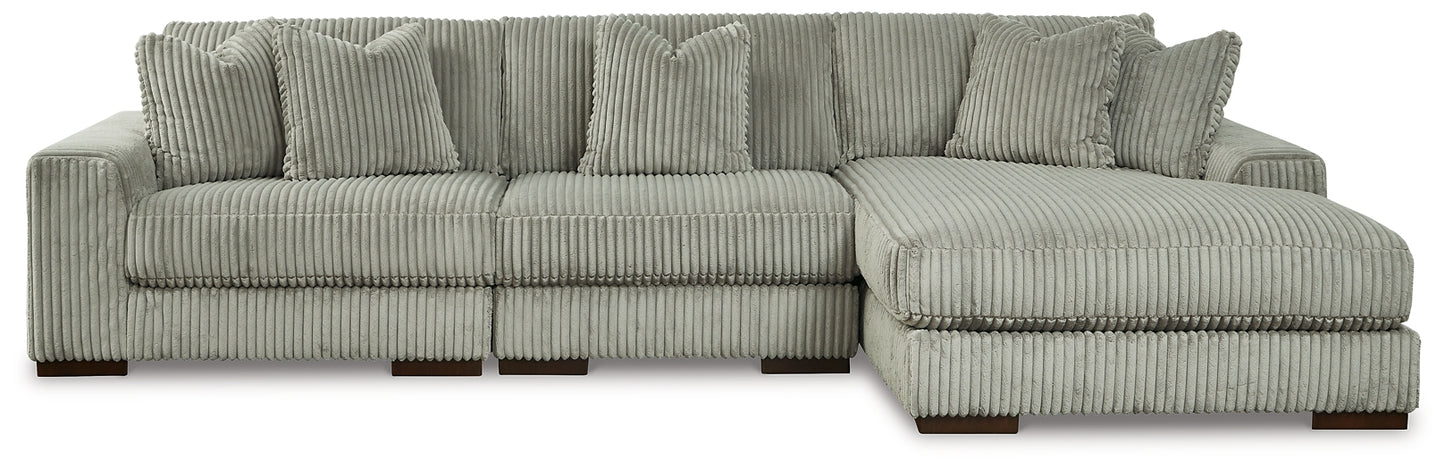 Sofá seccional Lindyn de 3 piezas con chaise longue