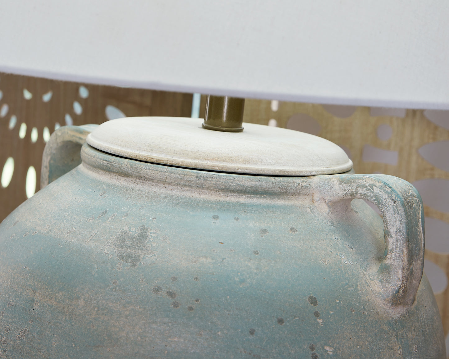 Lámpara de mesa Shawburg de terracota (1/CN)