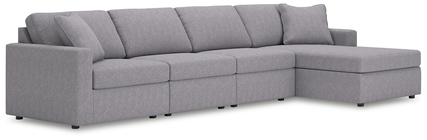 Sofá seccional Modmax de 4 piezas con chaise longue