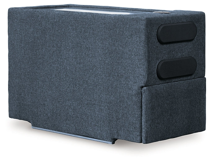 Sofá seccional Modmax de 4 piezas con chaise longue y consola de audio