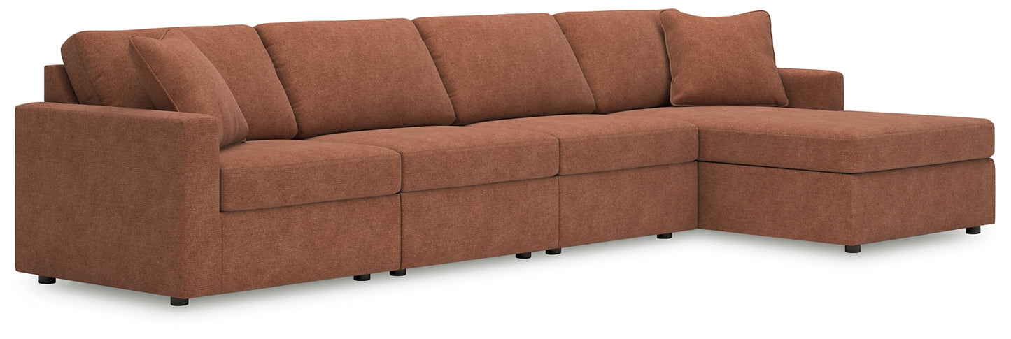 Sofá seccional Modmax de 4 piezas con chaise longue