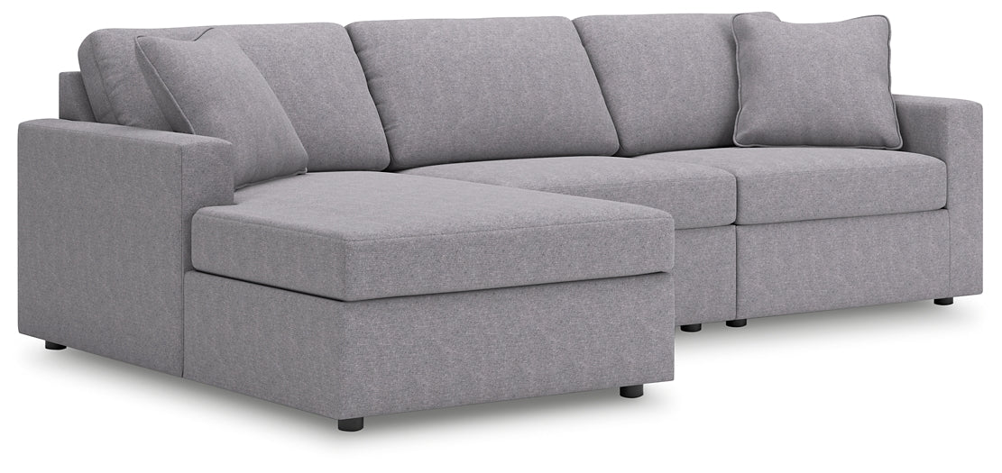 Sofá seccional Modmax de 3 piezas con chaise longue