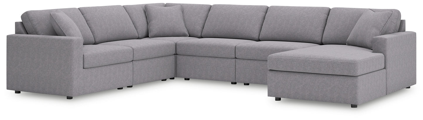 Sofá seccional Modmax de 6 piezas con chaise longue