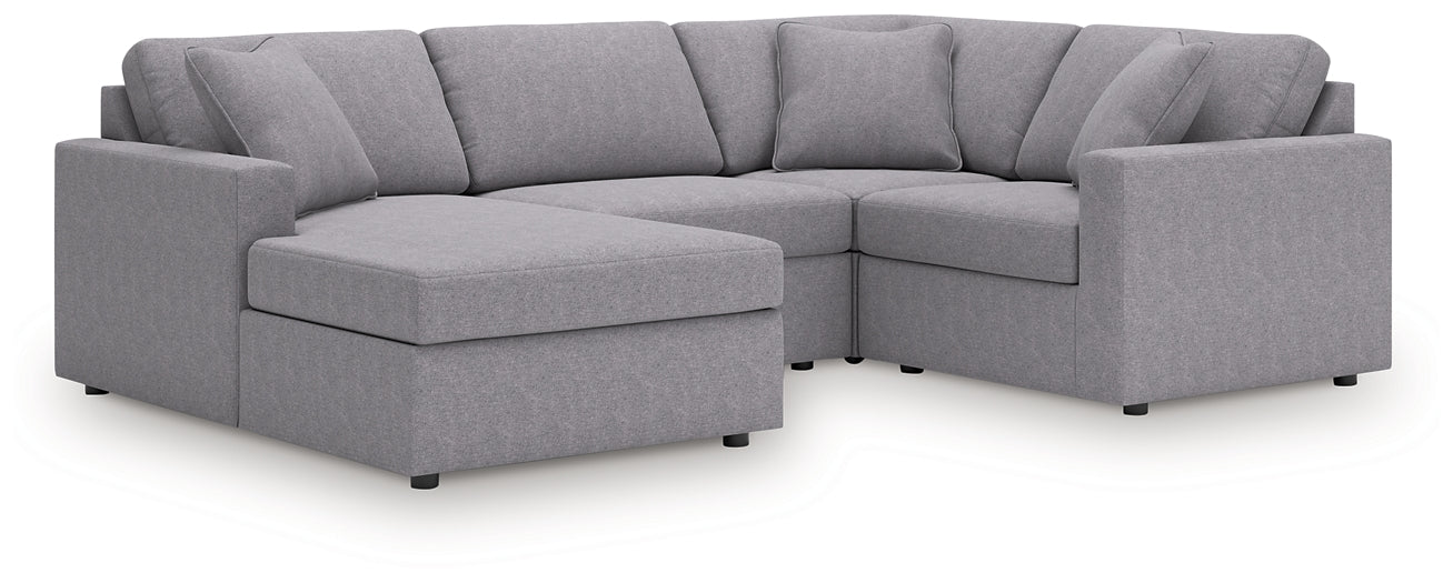 Sofá seccional Modmax de 4 piezas con chaise longue