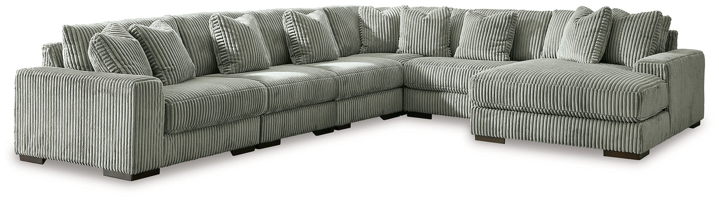 Sofá seccional Lindyn de 6 piezas con chaise longue