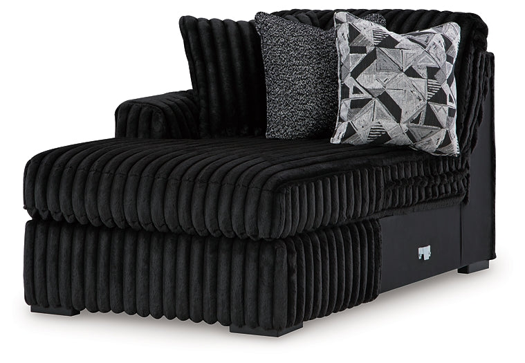 Sofá seccional de 3 piezas Midnight-Madness con chaise longue