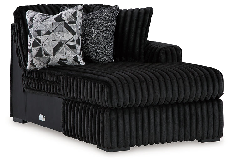 Sofá seccional de 3 piezas Midnight-Madness con chaise longue