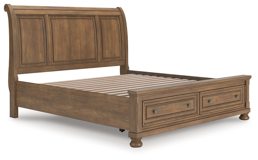 Cama de trineo Feddinger King con almacenamiento