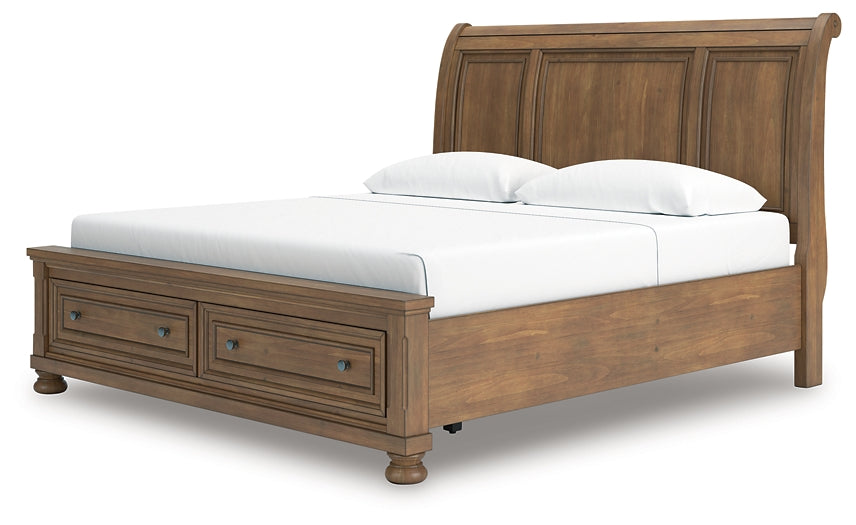 Cama de trineo Feddinger King con almacenamiento