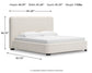 Cama tapizada Brintstreet tamaño king