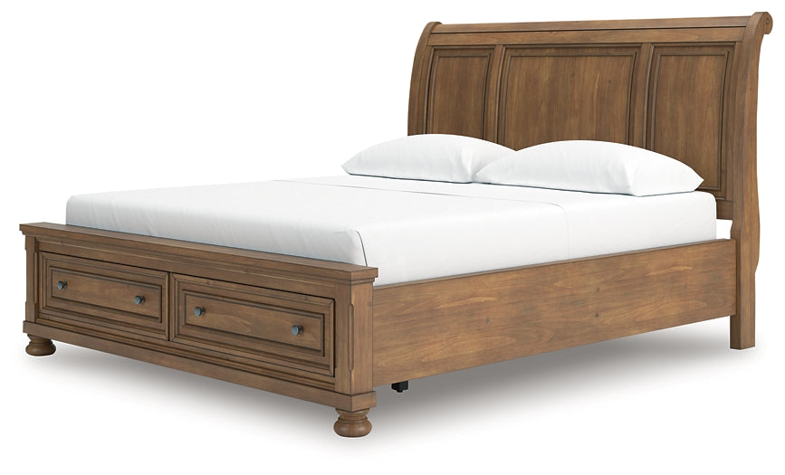 Cama de trineo Feddinger California King con almacenamiento