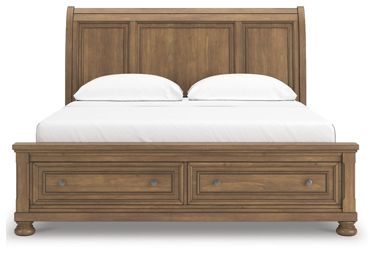 Cama de trineo Feddinger California King con almacenamiento