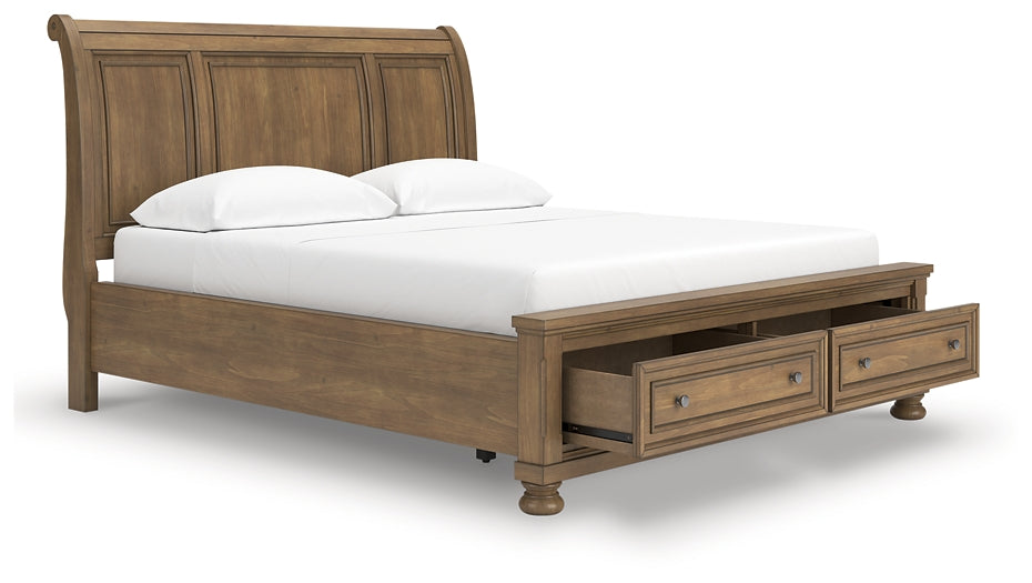 Cama de trineo Feddinger California King con almacenamiento