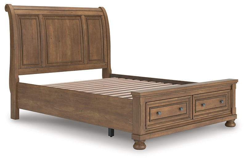 Cama de trineo con almacenamiento Feddinger Queen