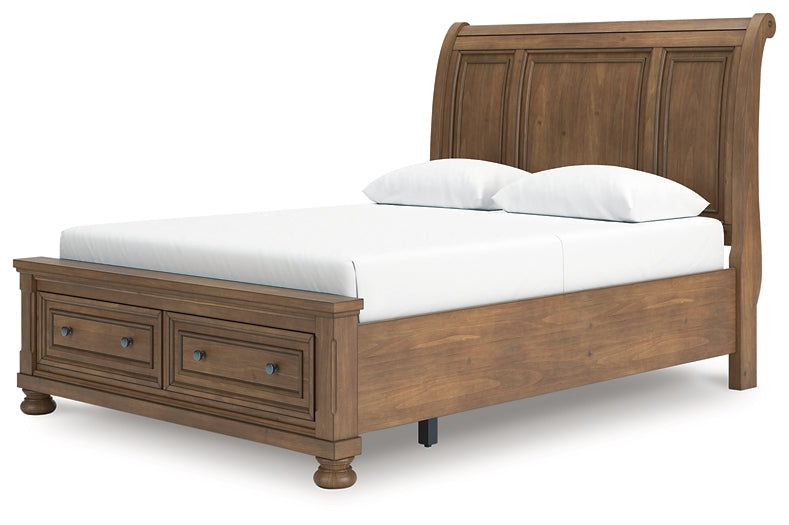 Cama de trineo con almacenamiento Feddinger Queen